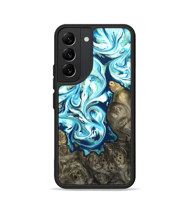 Galaxy S22 Wood Phone Case - Vihaan (Blue, 822204)