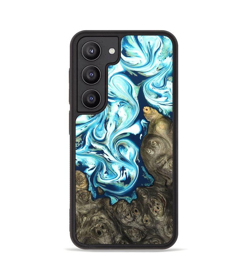 Galaxy S23 Wood Phone Case - Vihaan (Blue, 822204)