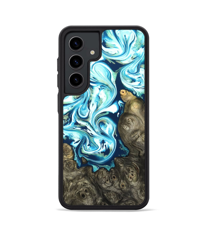 Galaxy S24 Wood Phone Case - Vihaan (Blue, 822204)