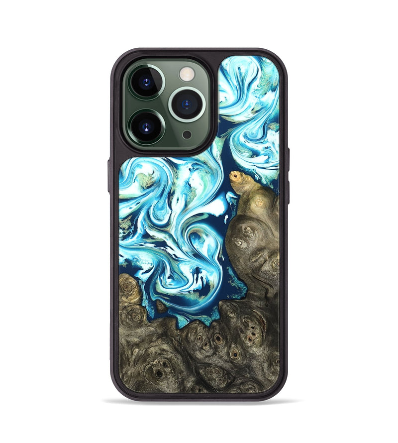 iPhone 13 Pro Wood Phone Case - Vihaan (Blue, 822204)