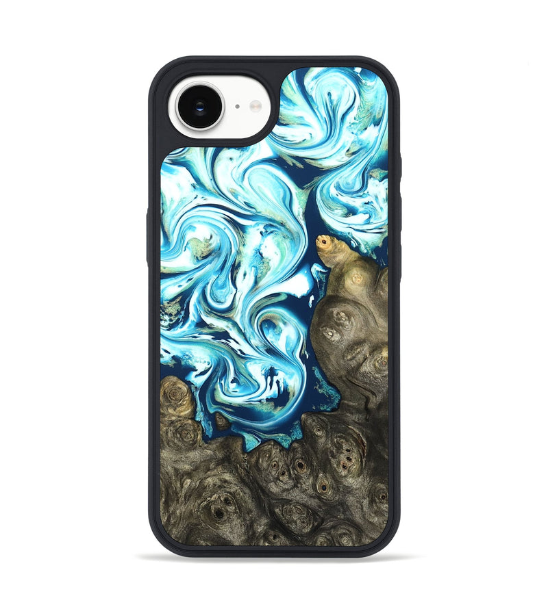 iPhone 16e Wood Phone Case - Vihaan (Blue, 822204)