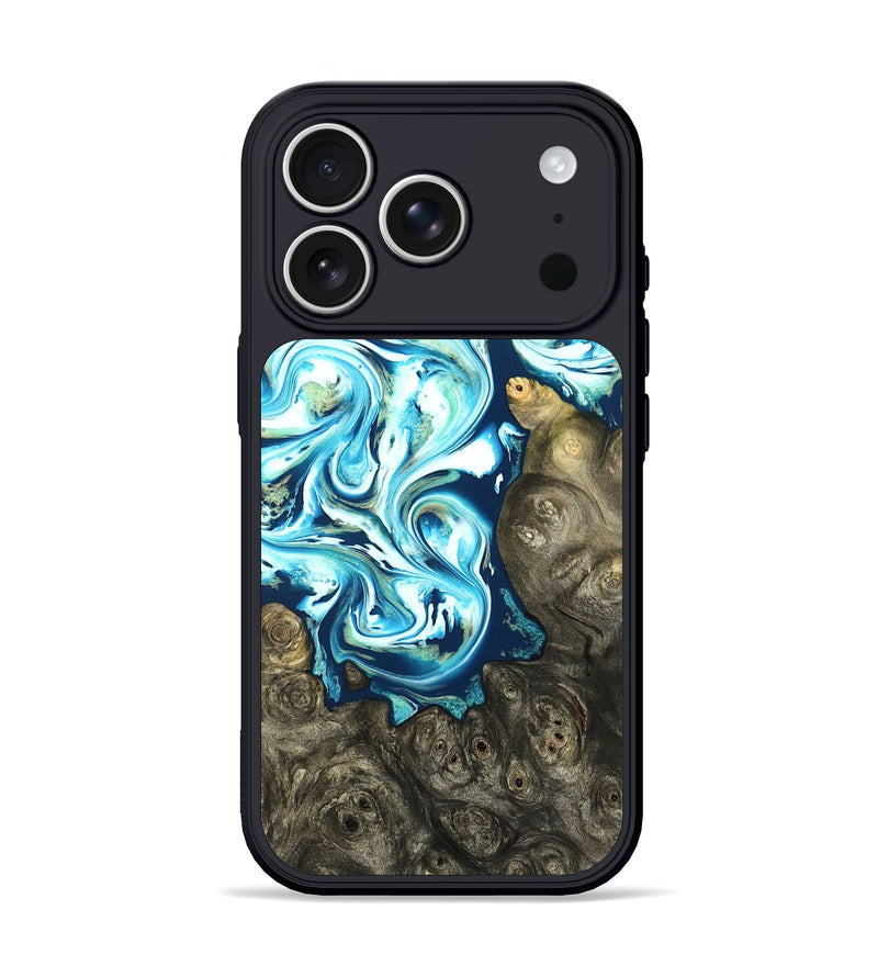 iPhone 17 Pro Wood Phone Case - Vihaan (Blue, 822204)