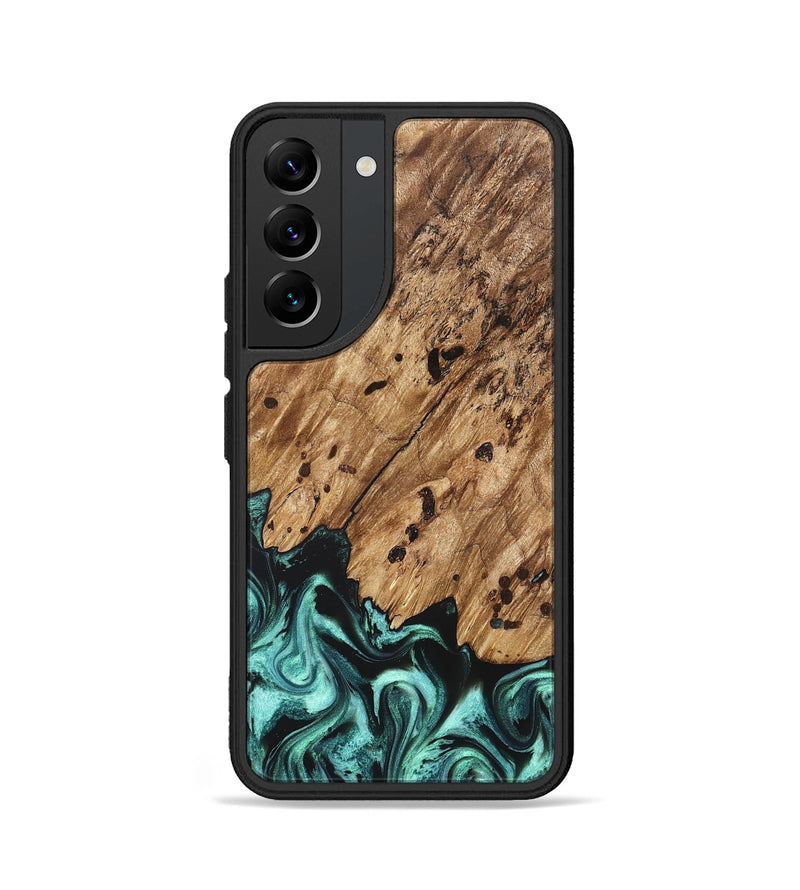 Galaxy S22 Wood Phone Case - Garland (Green, 822205)