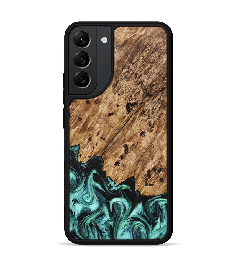 Galaxy S22 Plus Wood Phone Case - Garland (Green, 822205)