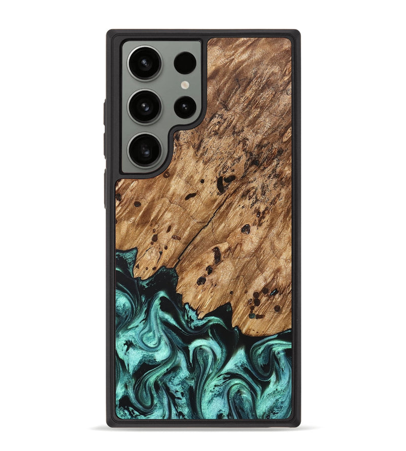 Galaxy S23 Ultra Wood Phone Case - Garland (Green, 822205)