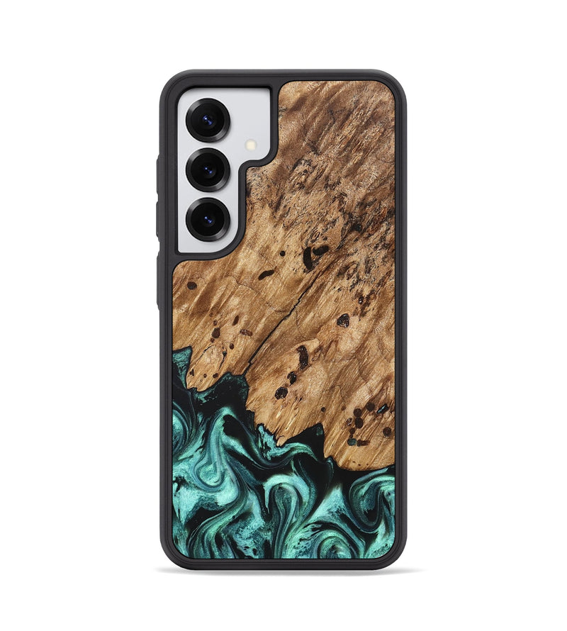 Galaxy S25 Wood Phone Case - Garland (Green, 822205)
