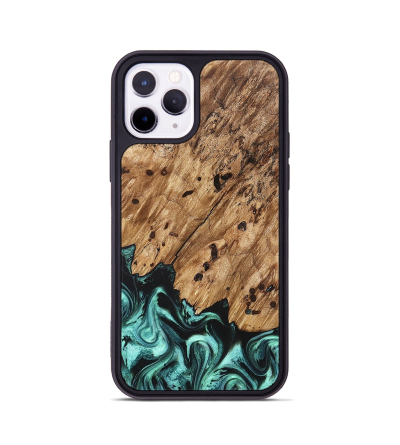 iPhone 11 Pro Wood Phone Case - Garland (Green, 822205)