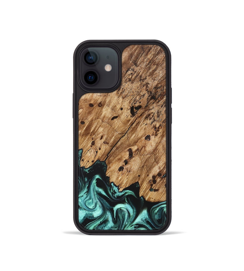 iPhone 12 mini Wood Phone Case - Garland (Green, 822205)