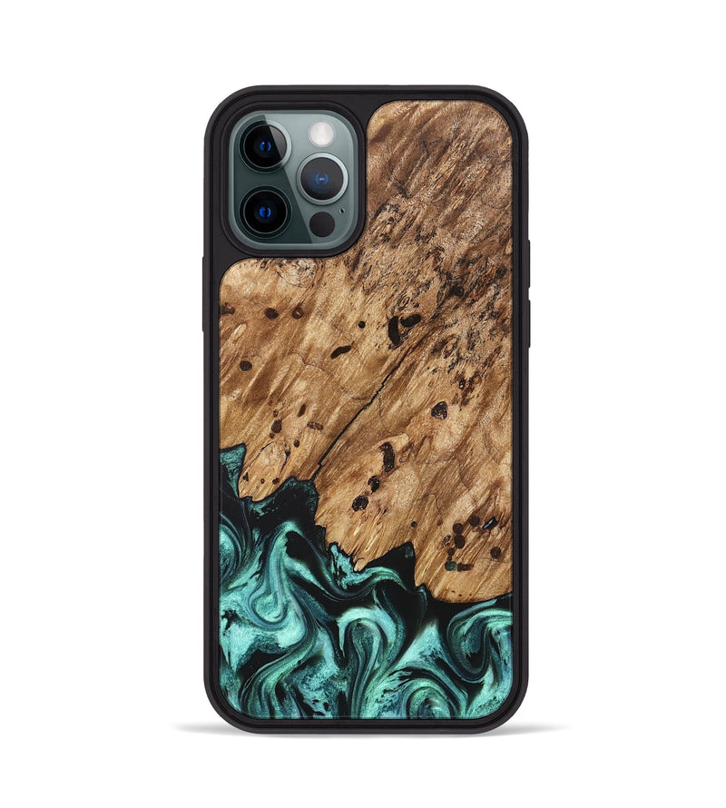 iPhone 12 Pro Wood Phone Case - Garland (Green, 822205)