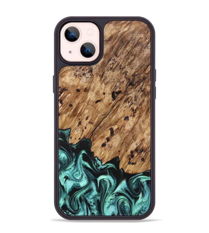 iPhone 14 Plus Wood Phone Case - Garland (Green, 822205)
