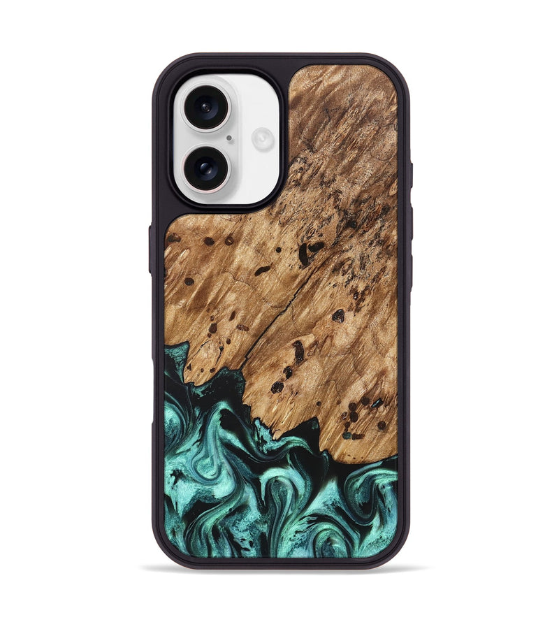iPhone 17 Wood Phone Case - Garland (Green, 822205)