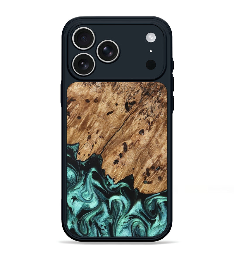 iPhone 17 Pro Max Wood Phone Case - Garland (Green, 822205)