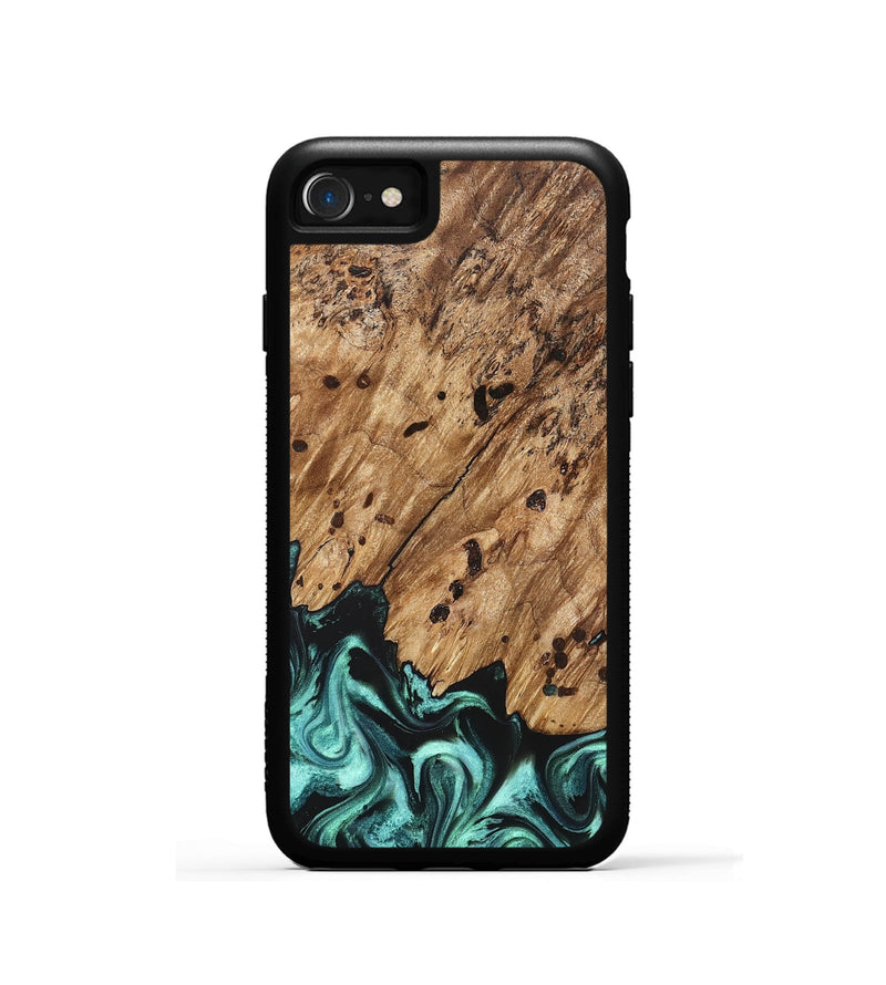 iPhone SE Wood Phone Case - Garland (Green, 822205)