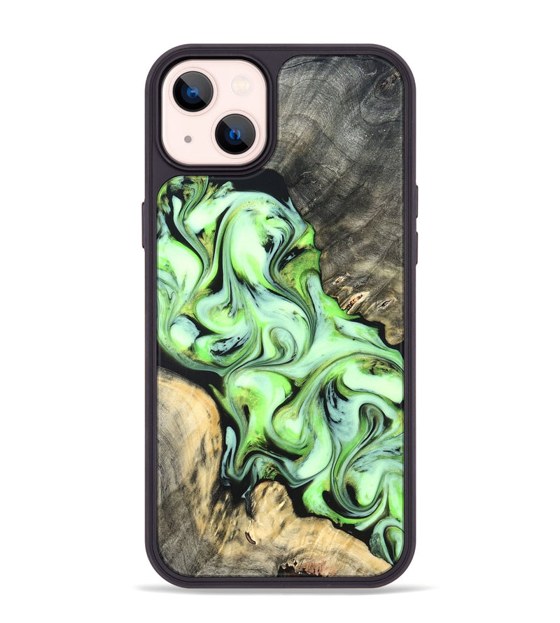 iPhone 14 Plus Wood Phone Case - Ellie (Neon, 822206)