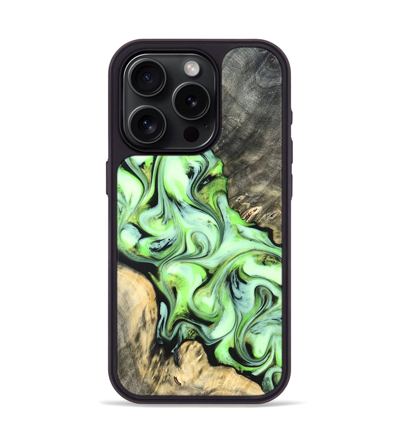 iPhone 15 Pro Wood Phone Case - Ellie (Neon, 822206)