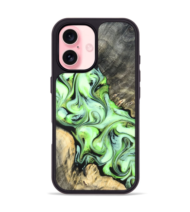 iPhone 16 Wood Phone Case - Ellie (Neon, 822206)