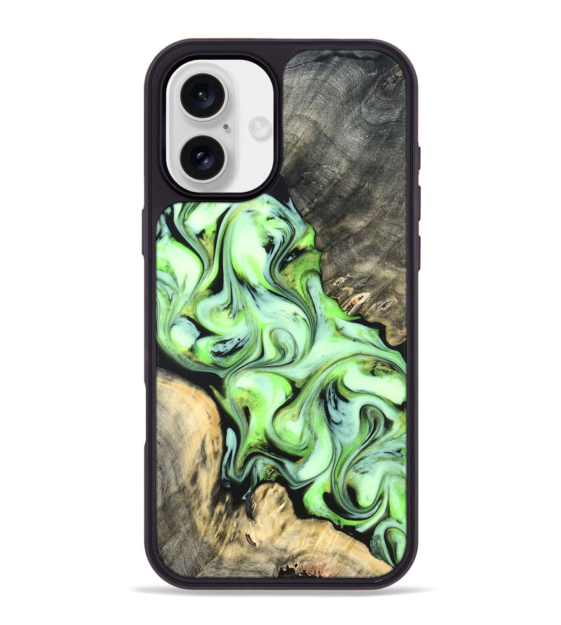 iPhone 16 Plus Wood Phone Case - Ellie (Neon, 822206)