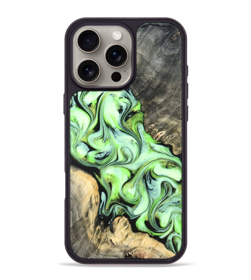 iPhone 16 Pro Max Wood Phone Case - Ellie (Neon, 822206)