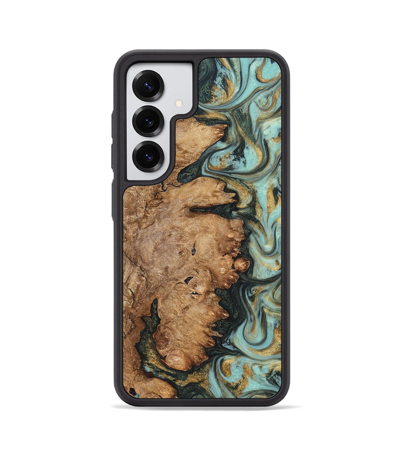 Galaxy S25 Wood Phone Case - Noa (Green, 822207)