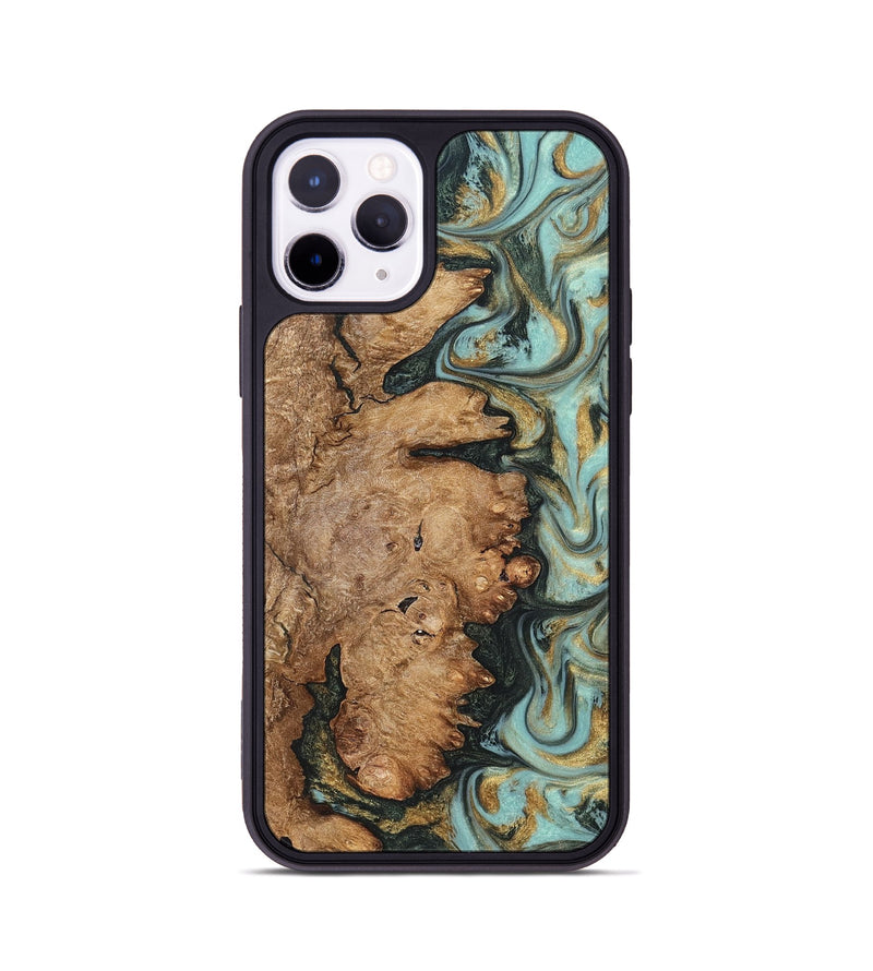 iPhone 11 Pro Wood Phone Case - Noa (Green, 822207)