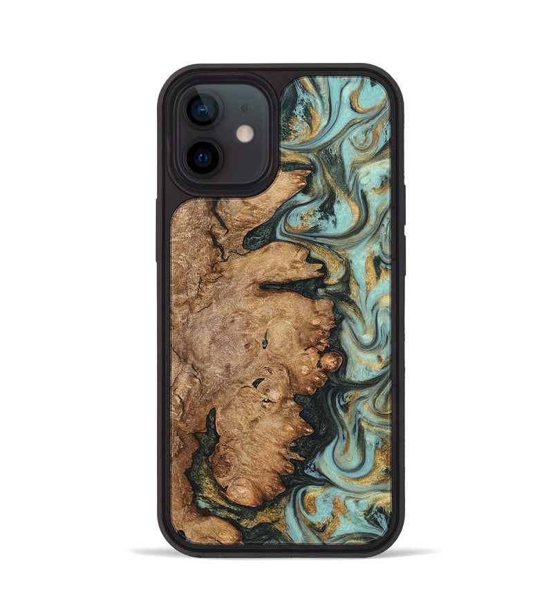 iPhone 12 Wood Phone Case - Noa (Green, 822207)