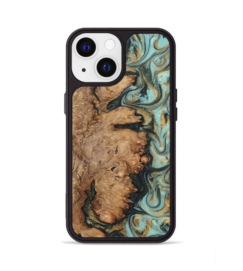 iPhone 13 Wood Phone Case - Noa (Green, 822207)
