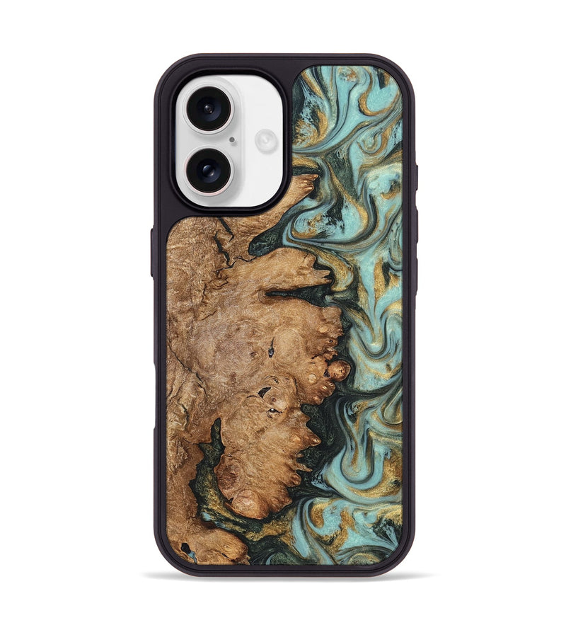iPhone 17 Wood Phone Case - Noa (Green, 822207)