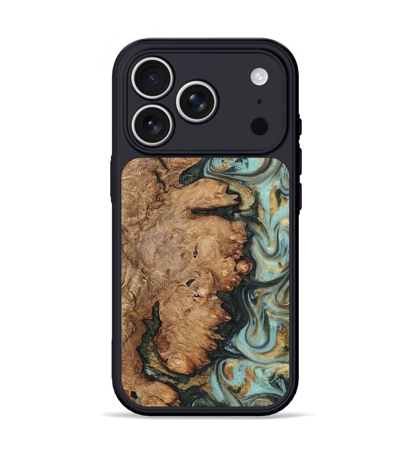 iPhone 17 Pro Wood Phone Case - Noa (Green, 822207)