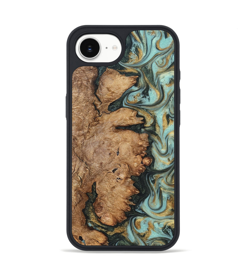 iPhone 17e Wood Phone Case - Noa (Green, 822207)