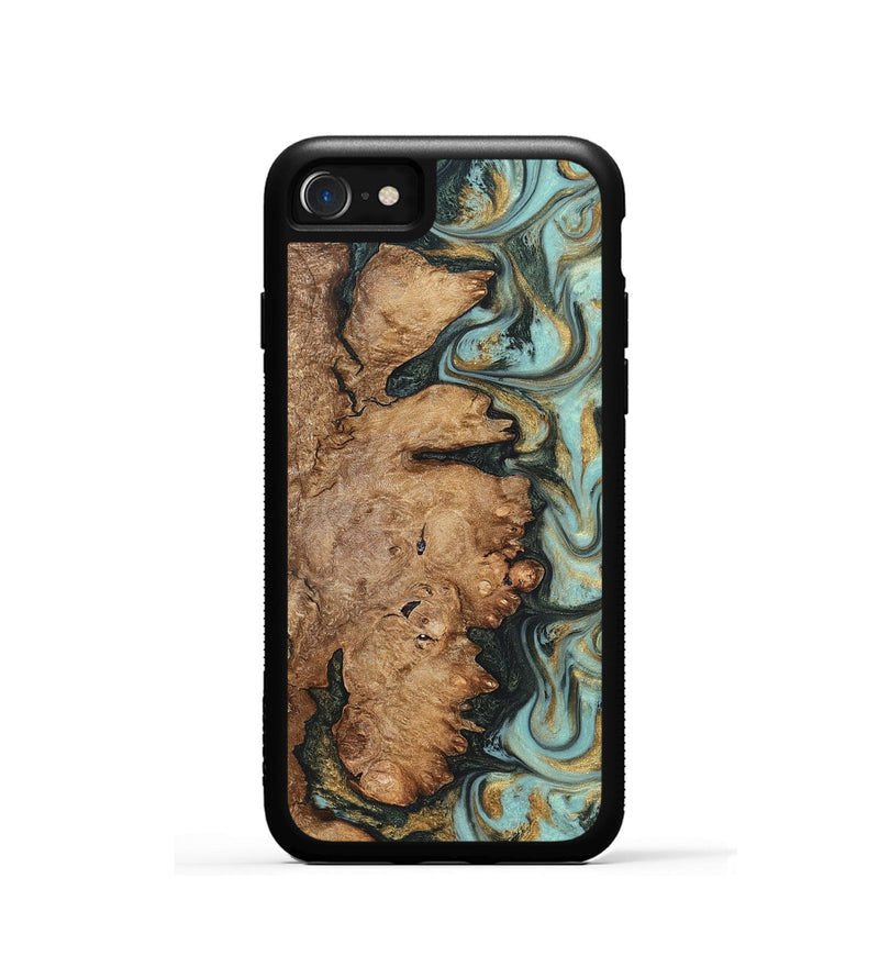 iPhone SE Wood Phone Case - Noa (Green, 822207)