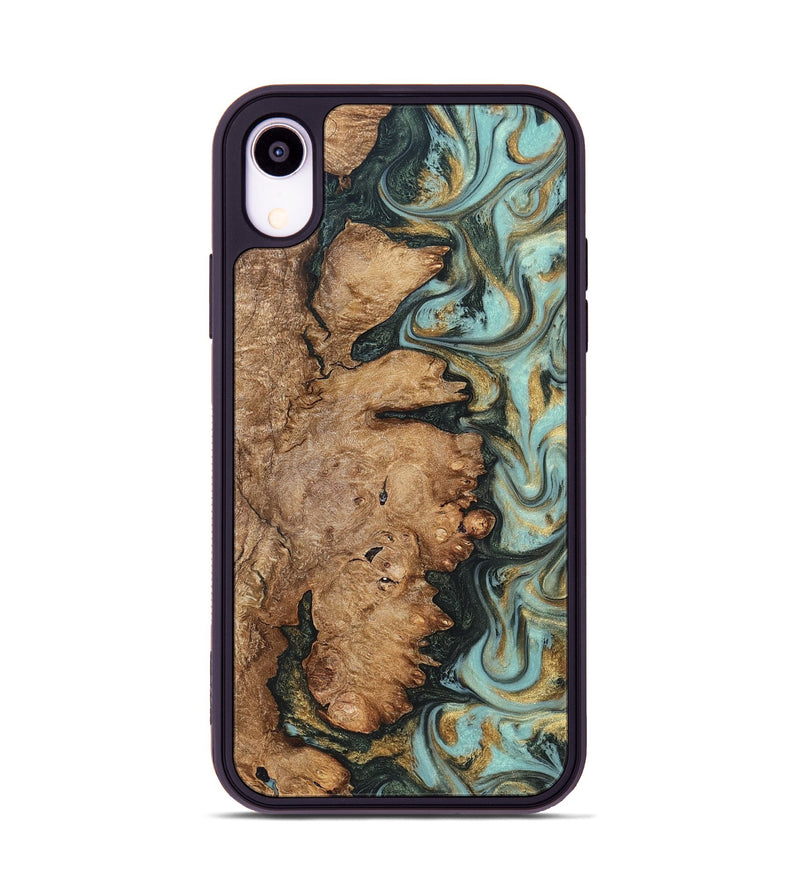 iPhone Xr Wood Phone Case - Noa (Green, 822207)