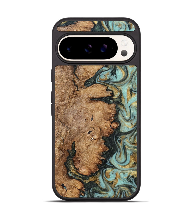 Pixel 9 Pro Wood Phone Case - Noa (Green, 822207)
