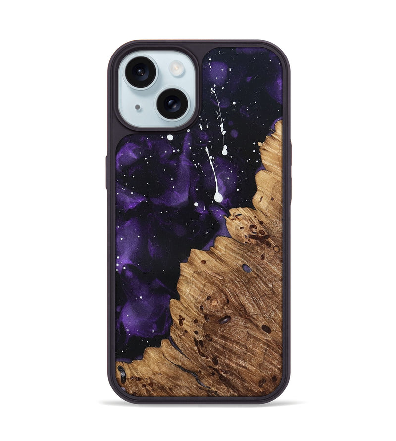 iPhone 15 Wood Phone Case - Garnett (Cosmos, 822230)