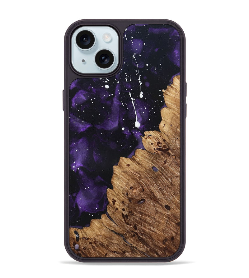 iPhone 15 Plus Wood Phone Case - Garnett (Cosmos, 822230)