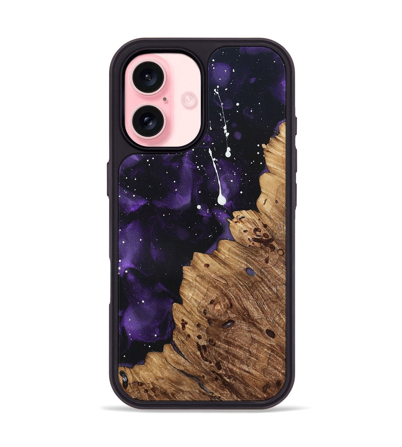iPhone 16 Wood Phone Case - Garnett (Cosmos, 822230)