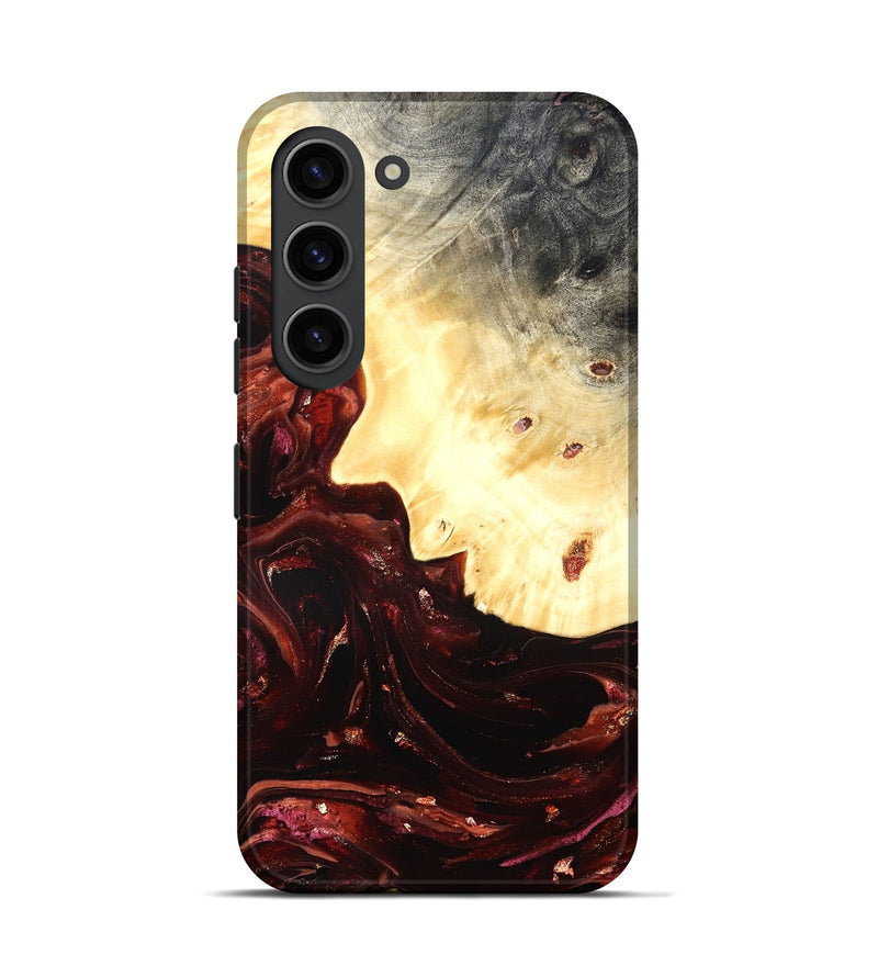 Galaxy S23 Wood Live Edge Phone Case - Brett (Red, 822235)
