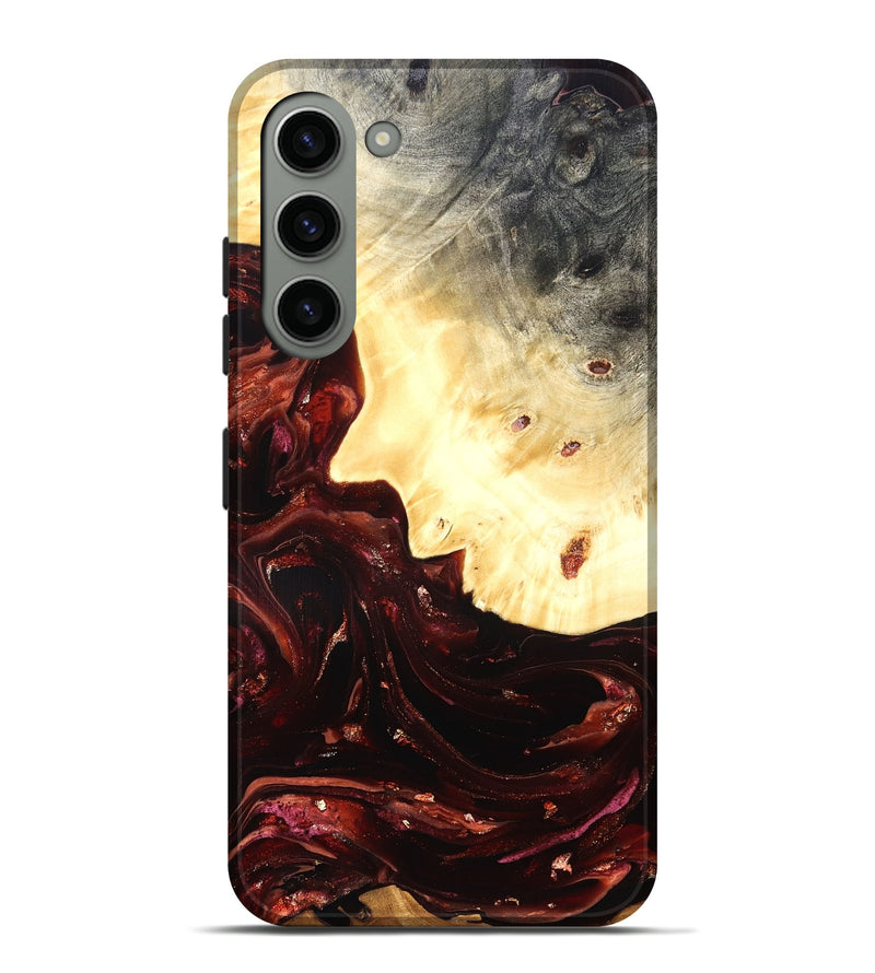 Galaxy S23 Plus Wood Live Edge Phone Case - Brett (Red, 822235)