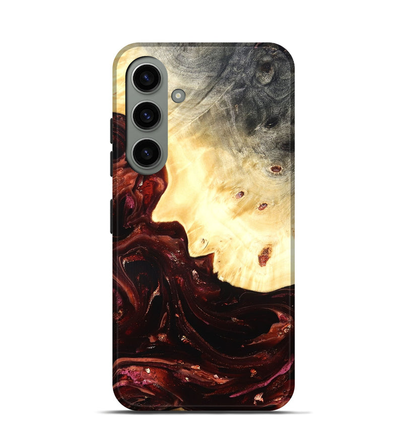 Galaxy S24 Wood Live Edge Phone Case - Brett (Red, 822235)