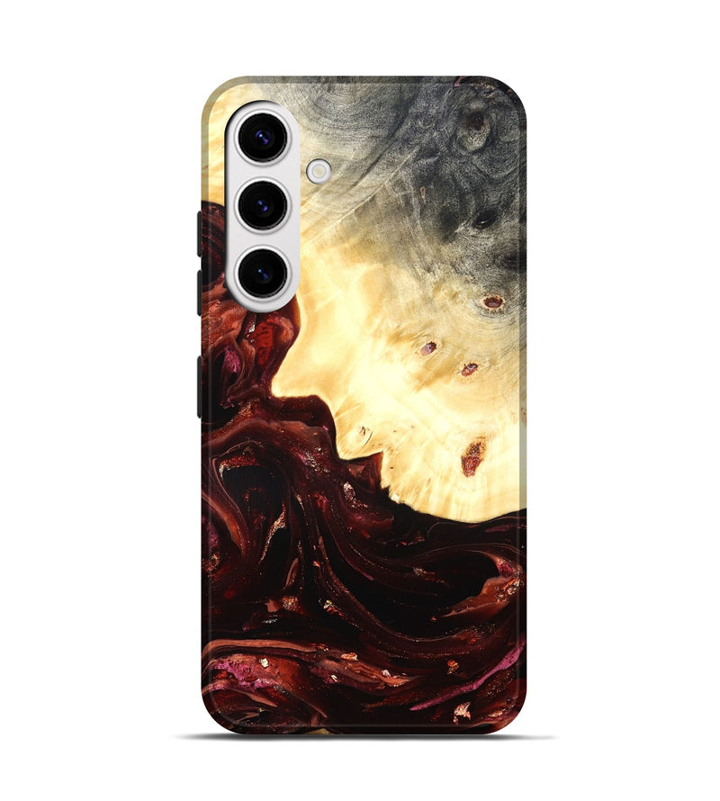Galaxy S25 Wood Live Edge Phone Case - Brett (Red, 822235)