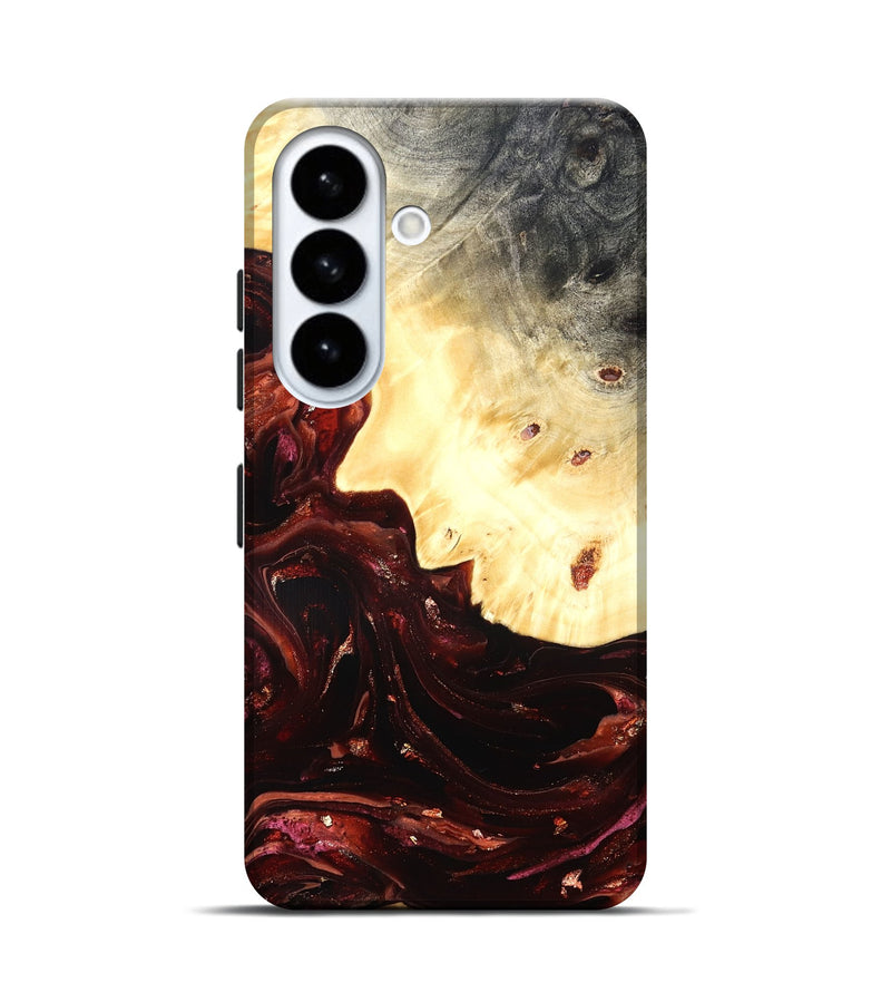 Galaxy S26 Wood Live Edge Phone Case - Brett (Red, 822235)