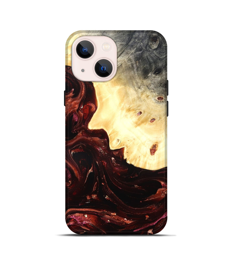 iPhone 13 mini Wood Live Edge Phone Case - Brett (Red, 822235)