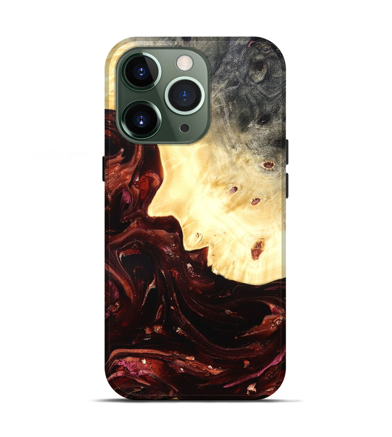 iPhone 13 Pro Wood Live Edge Phone Case - Brett (Red, 822235)
