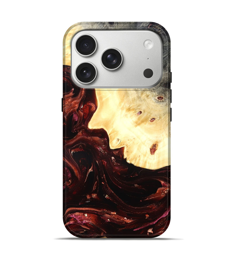 iPhone 17 Pro Wood Live Edge Phone Case - Brett (Red, 822235)