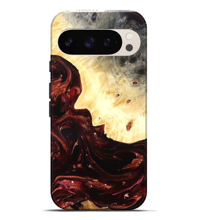Pixel 9 Pro XL Wood Live Edge Phone Case - Brett (Red, 822235)