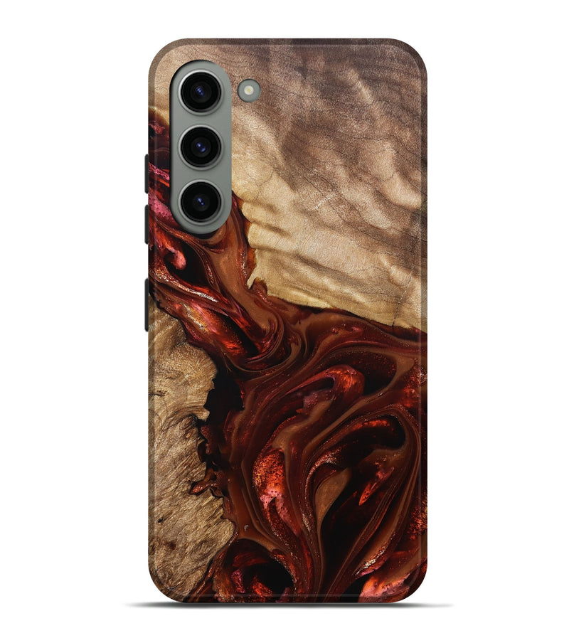 Galaxy S23 Plus Wood Live Edge Phone Case - Ardith (Red, 822236)