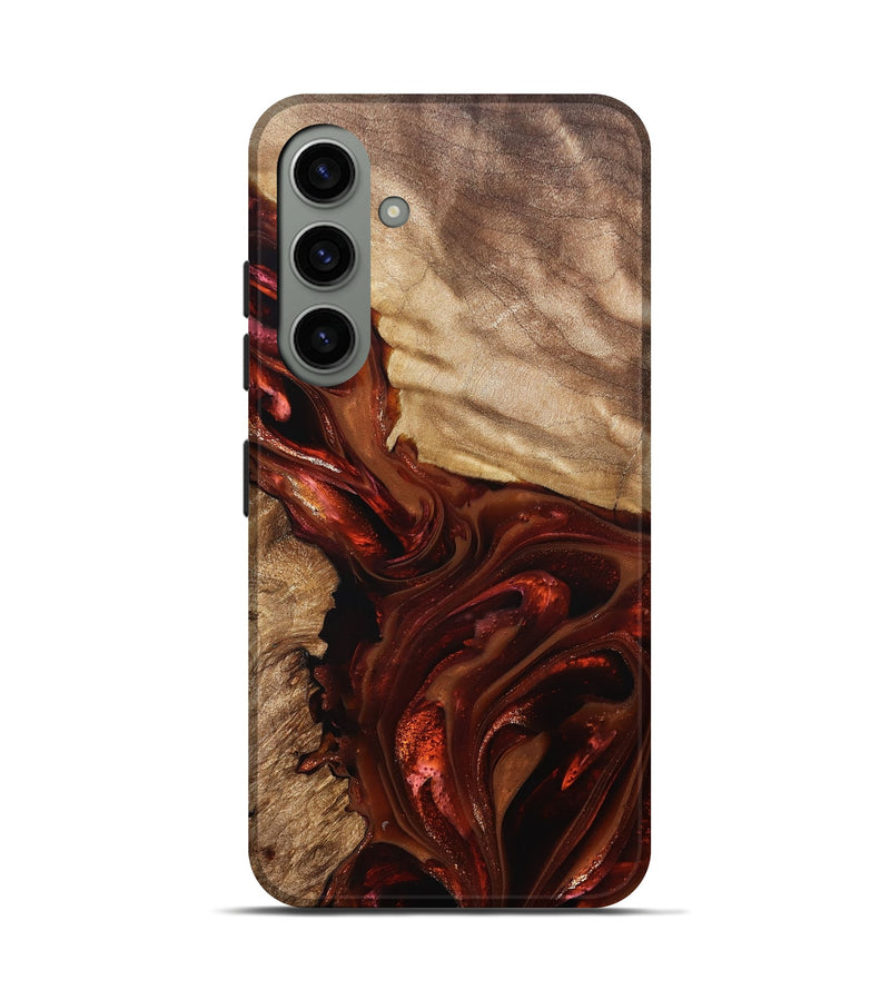Galaxy S24 Wood Live Edge Phone Case - Ardith (Red, 822236)