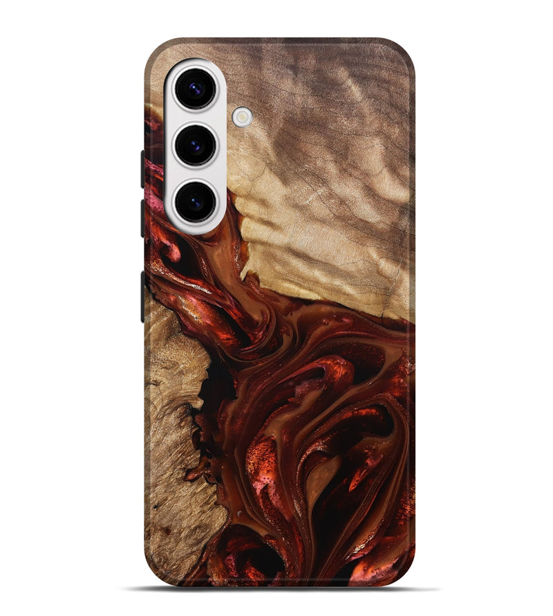 Galaxy S25 Plus Wood Live Edge Phone Case - Ardith (Red, 822236)