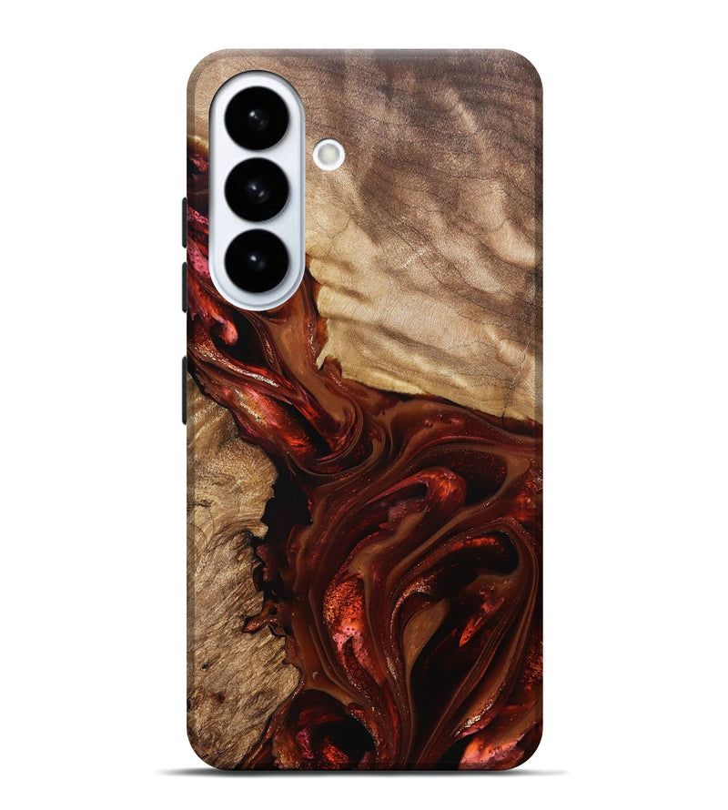 Galaxy S26 Plus Wood Live Edge Phone Case - Ardith (Red, 822236)