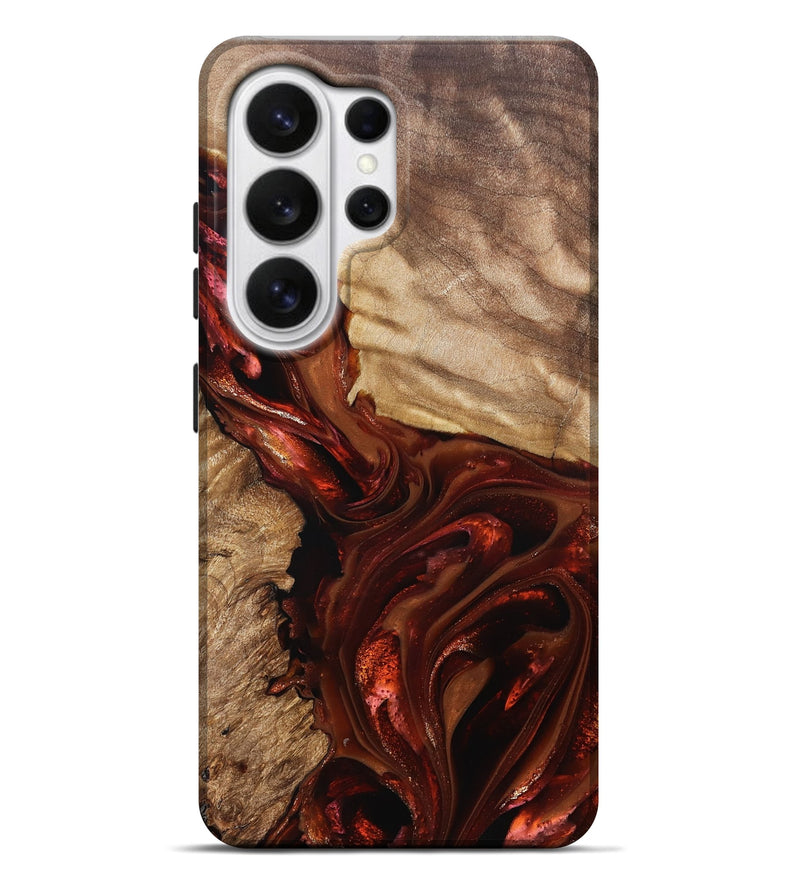 Galaxy S26 Ultra Wood Live Edge Phone Case - Ardith (Red, 822236)