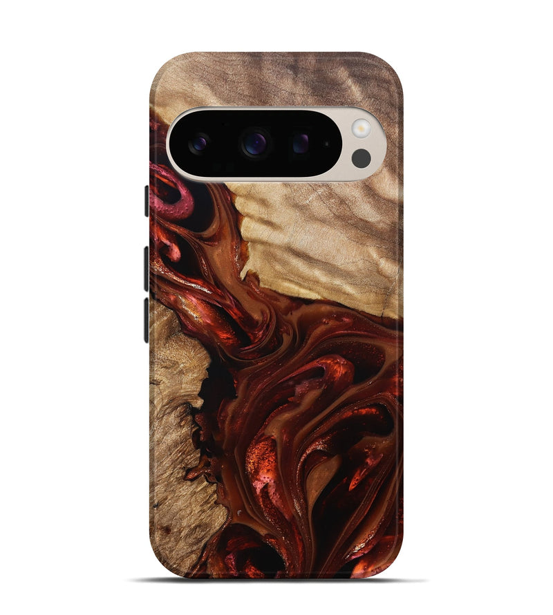 Pixel 10 Wood Live Edge Phone Case - Ardith (Red, 822236)
